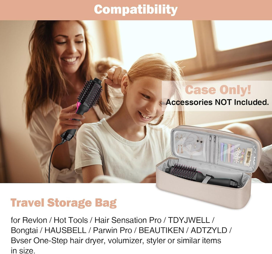 SITHON Reise Tasche für Revlon Salon One-Step Volumiser, Doppellagige Tragetasche für Dyson Airwrap,