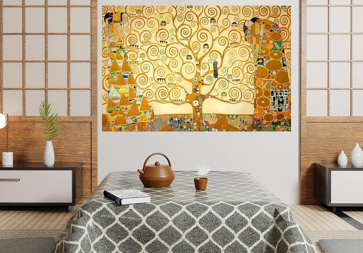 Der Baum des Lebens von Gustav Klimt Abstrakte Leinwanddrucke Wandkunst Bilder zum Aufhängen 86 x 61