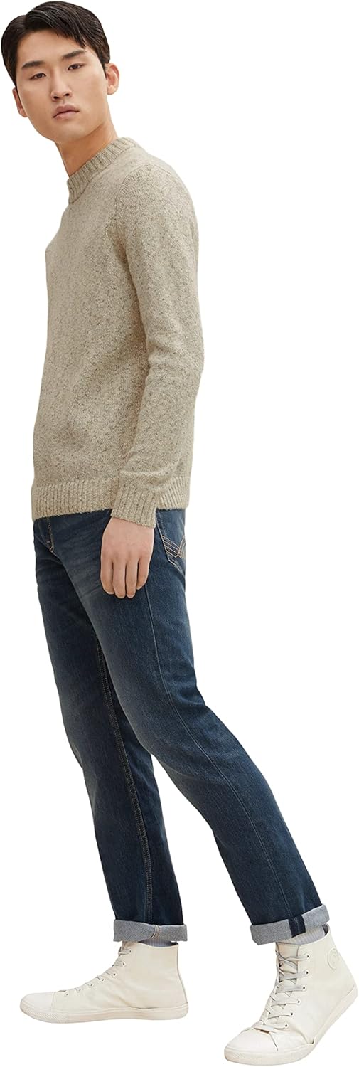 TOM TAILOR Herren Marvin Straight Jeans 32W / 36L 10281 - Mid Stone Wash Denim, 32W / 36L 10281 - Mi