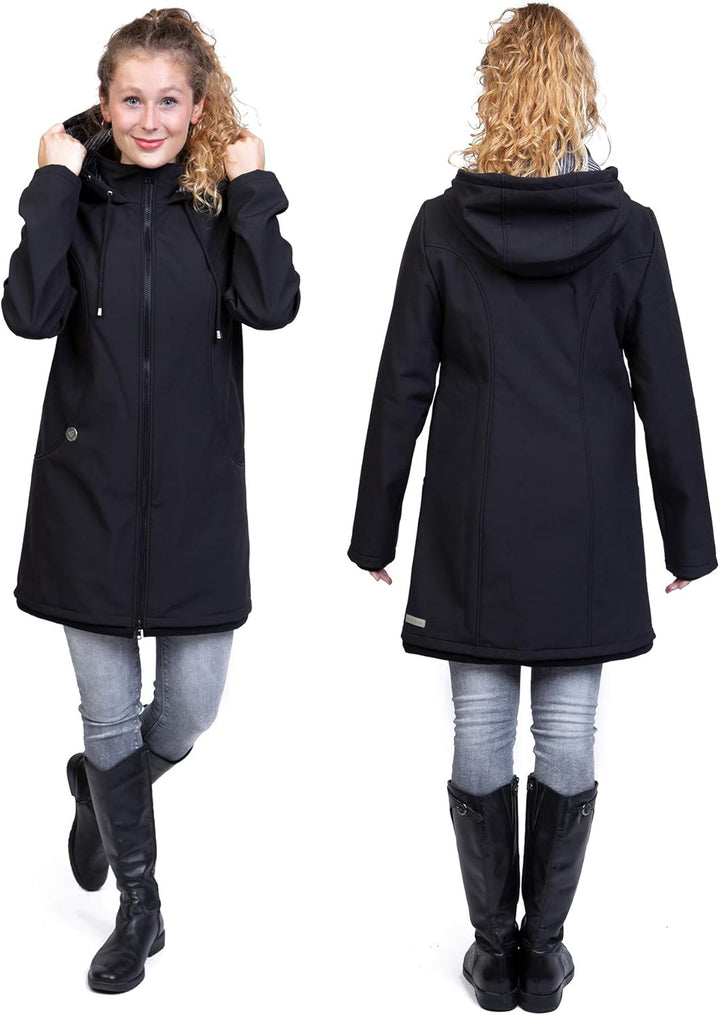 Viva la Mama – Allwetter Funktionsjacke für Mama und Baby, Umstandsjacke + Tragejacke - MELLORY S sc