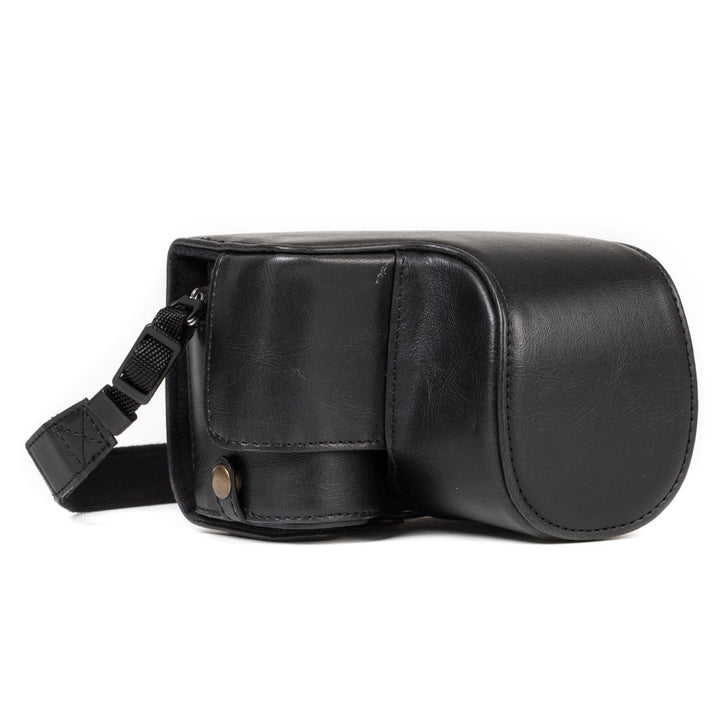MegaGear Sony Alpha A6500 (16-50 mm) Ever Ready Leder Kamera-Case mit Trageriemen und Batteriezugang