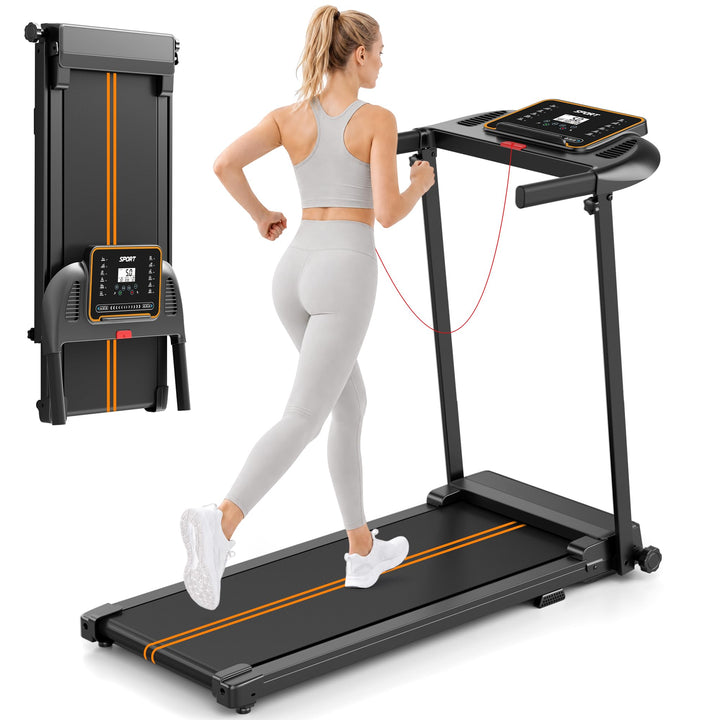 Laufband für Zuhause, Klappbar Laufbänder, Walking Pad Schreibtisch Treadmill for Home Office, Elekt