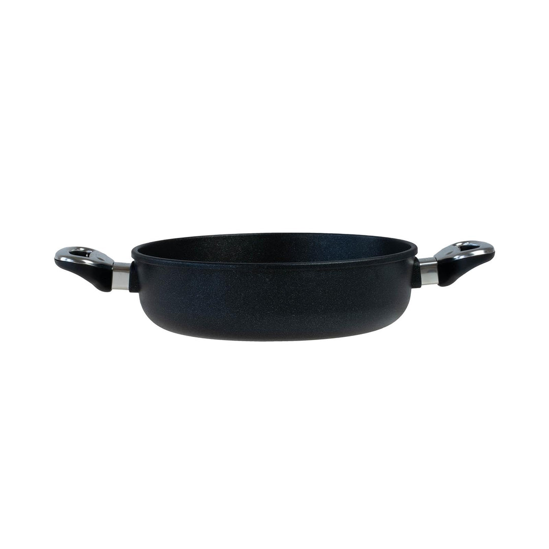 BAF Kasserolle Ø 20 cm - hoher Rand - kleine runde Servierpfanne beschichtet aus Aluminiumguss - ohn