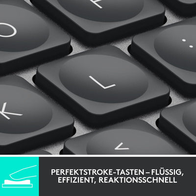 Logitech MX Keys Mini Kabellose Tastatur, Kompakt, Bluetooth, Hintergrundbeleuchtung, USB-C, Kompati