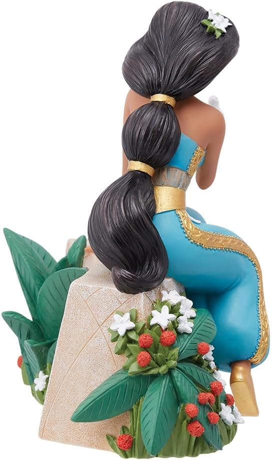 Enesco Disney Showcase Botanischer Aladdin Jasmin mit Vogelfigur, 15,2 cm, mehrfarbig