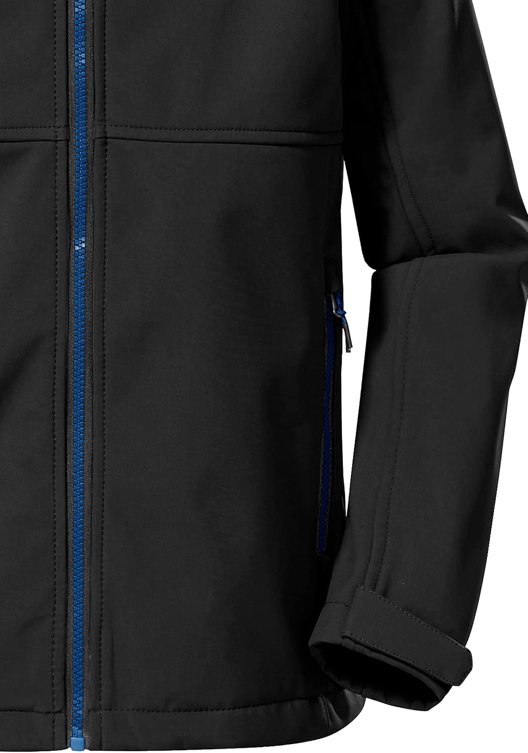Killtec Jungen Kow 202 Bys Sftshll Jckt Softshell Jacke mit Kapuze 140 Schwarz, 140 Schwarz