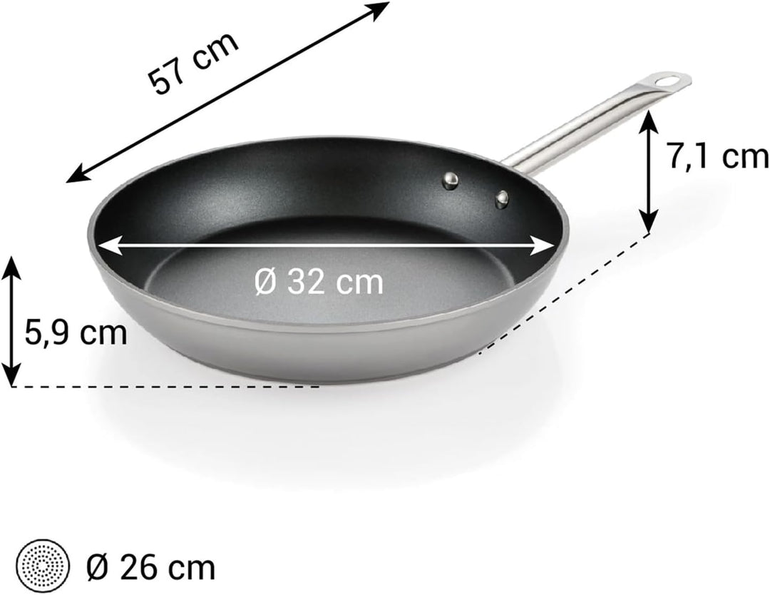 Tescoma Bratpfanne mit langem Griff GrandCHEF+, Durchmesser 36 cm, mit hochwertiger Antihaftbeschich