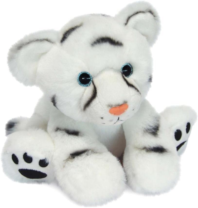 in Histoire d'OursPlüschtier für Babys, Tiger, 18 cm, Weiss