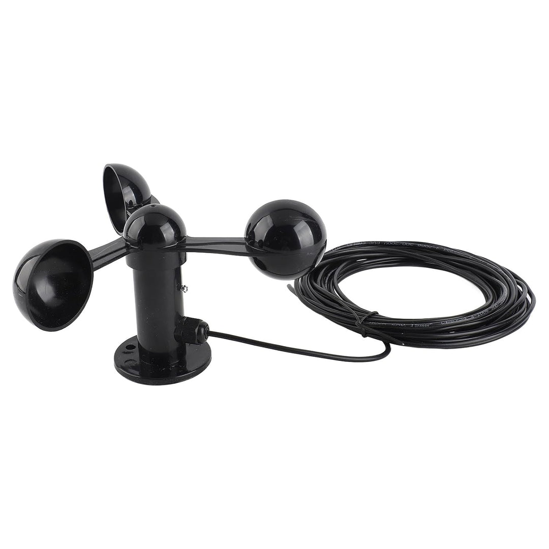 PUSOKEI Dreischalen-Anemometersensor 0-3,8 V |Windgeschwindigkeitsdetektor mit 8 M Kabel Zur Aussenü