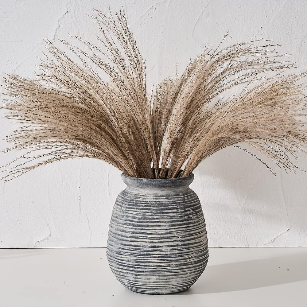 SIDUCAL Keramik Rustikale Bauernhaus Blumenvase, Keramik Dekorative Blumenvase für Wohnkultur Tisch