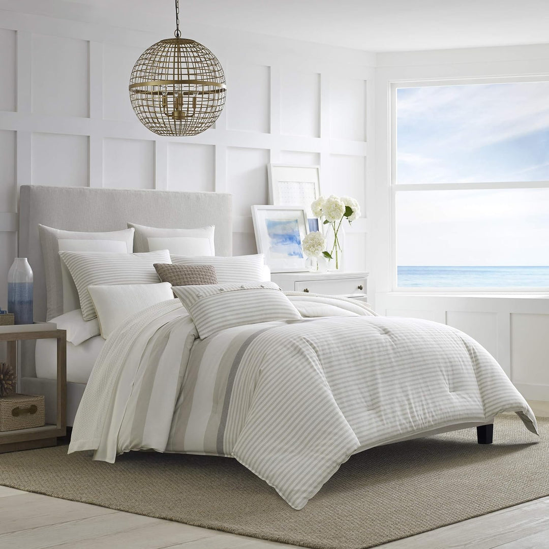 Nautica Saybrook Throw Pillow, 16x16, Mocha 16x16 Pillow, 16x16 Pillow