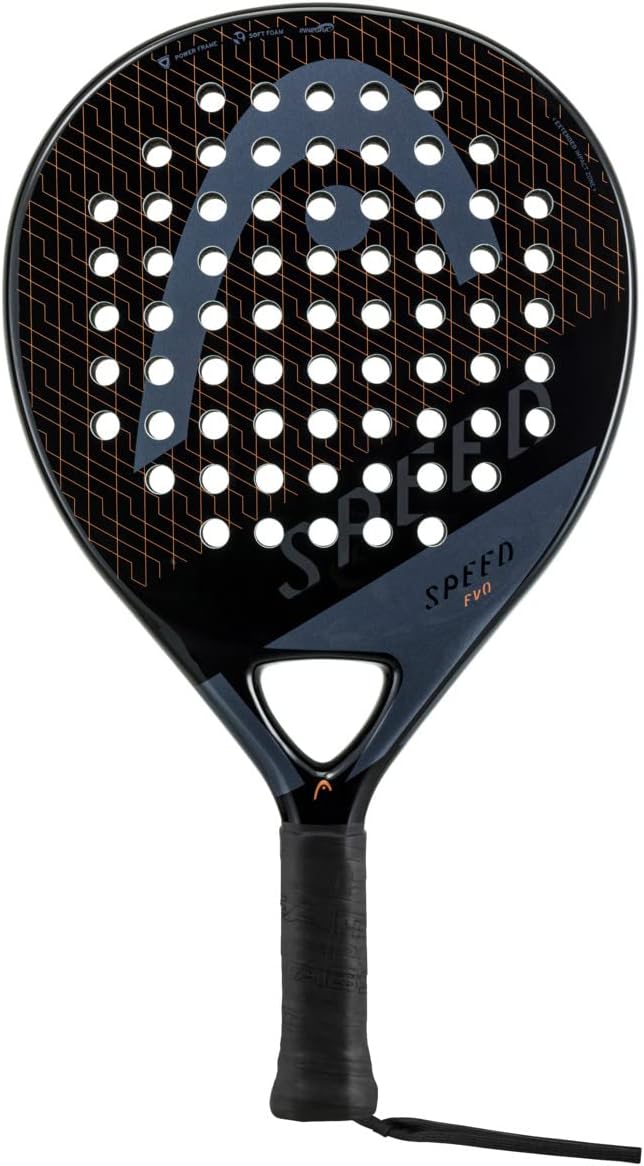 Head Evo Speed 2023 Padelschläger, schwarz Single, Single