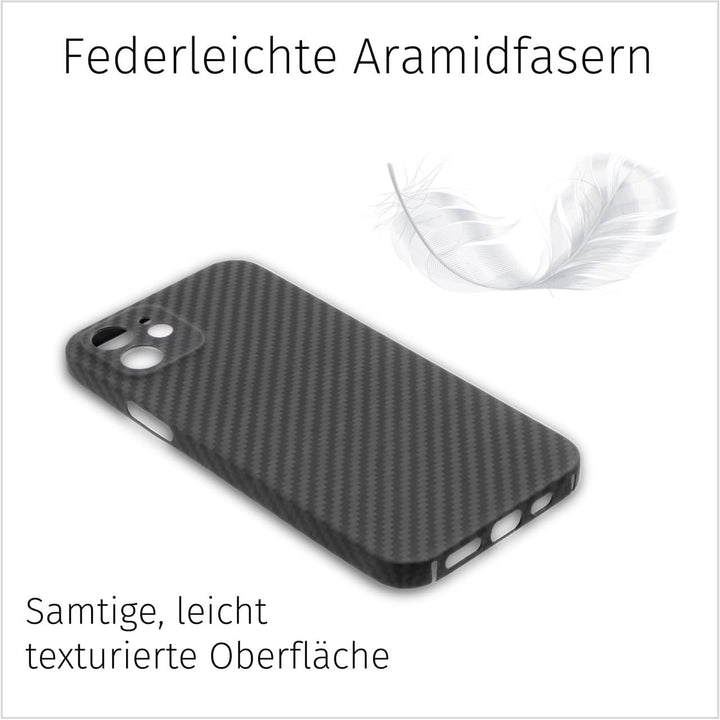 FILONO iPhone 12 Aramid Hülle Ultra dünn | Design in Germany | mit Kamera-Schutz