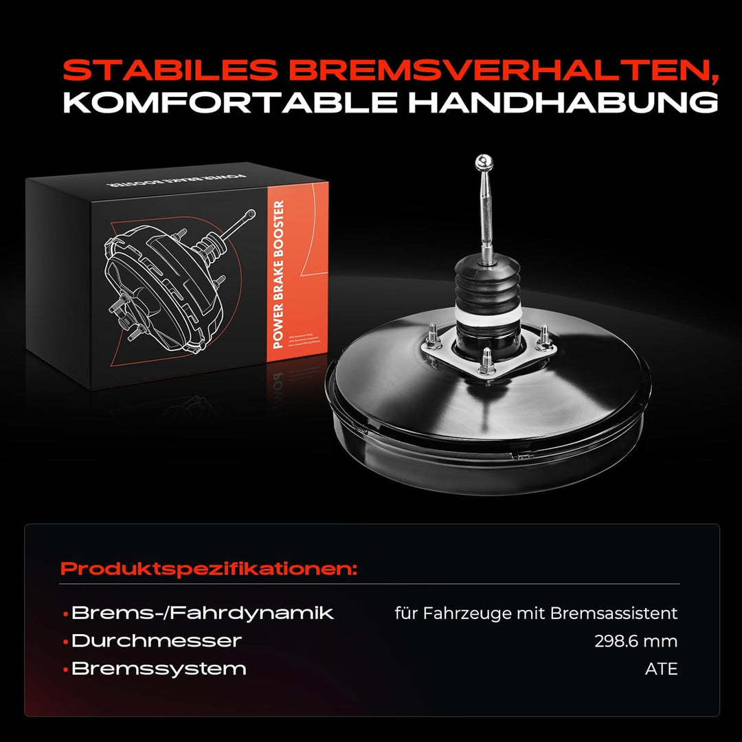 Frankberg Bremskraftverstärker Pneumatisch Kompatibel mit CC 358 2011-2016 P.a.s.s.a.t 3C2 A32 A33 3