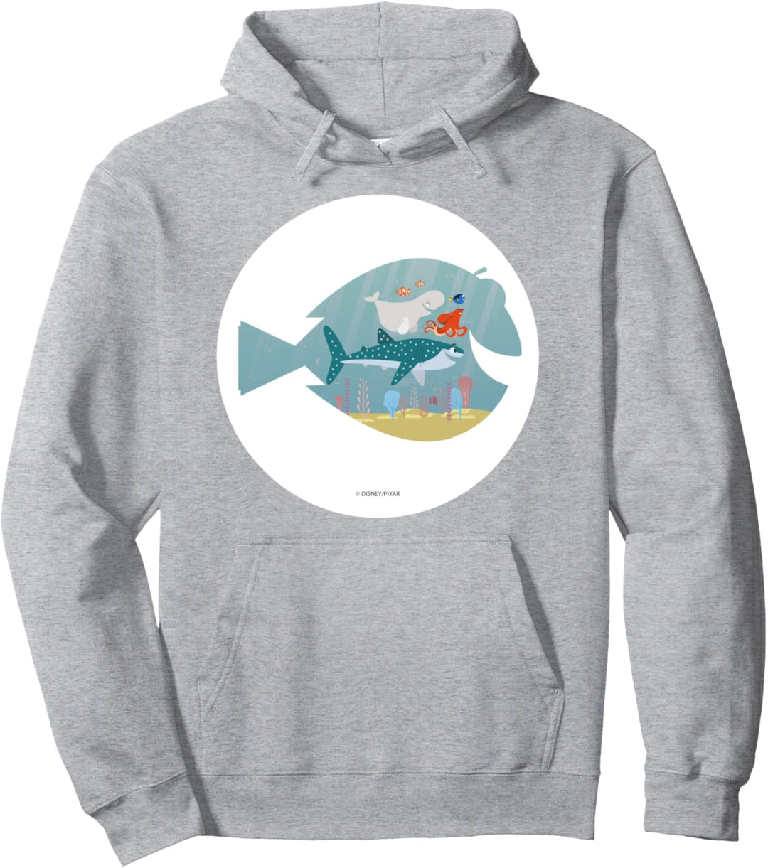 Disney Pixar Finding Dory Fish Frame C1 Pullover Hoodie