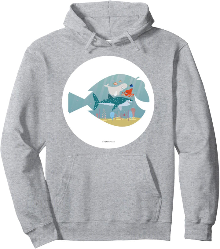 Disney Pixar Finding Dory Fish Frame C1 Pullover Hoodie