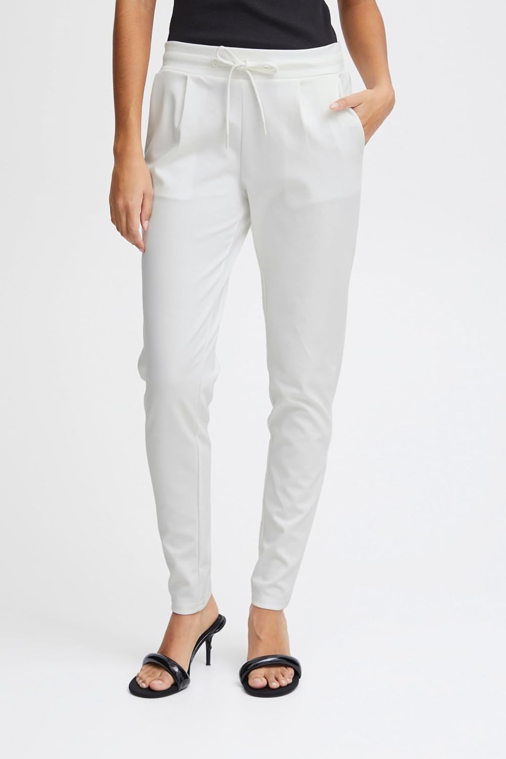 ICHI IHKATE PA2 Damen Sweathose Sweatpants Relaxhose mit Stretch Schmaler Schnitt mit Elastikbund XS