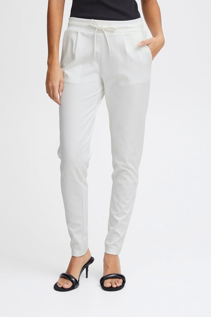 ICHI IHKATE PA2 Damen Sweathose Sweatpants Relaxhose mit Stretch Schmaler Schnitt mit Elastikbund XS
