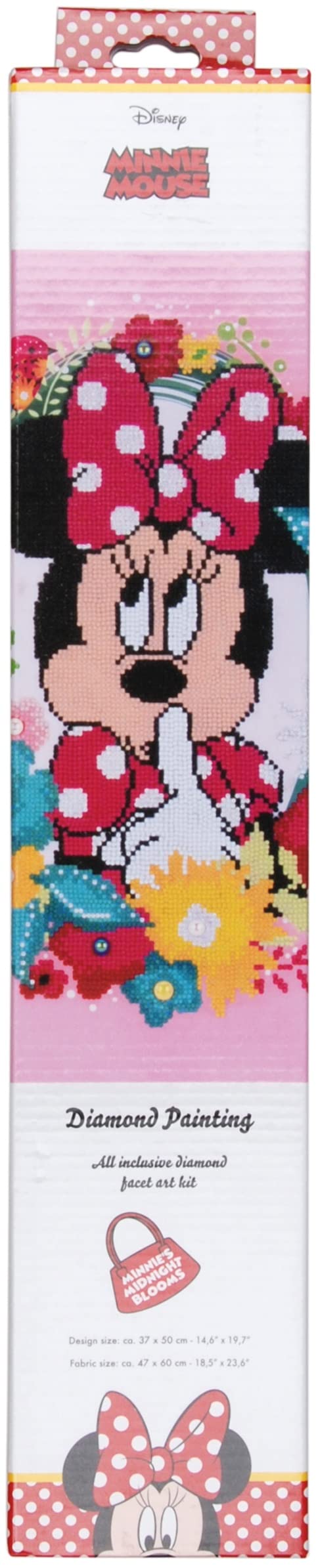 Vervaco 5413480782611 Disney Minnie denkt Diamanten Malerei, Acrylic, mehrfarbig, ca. 37 x 50 cm