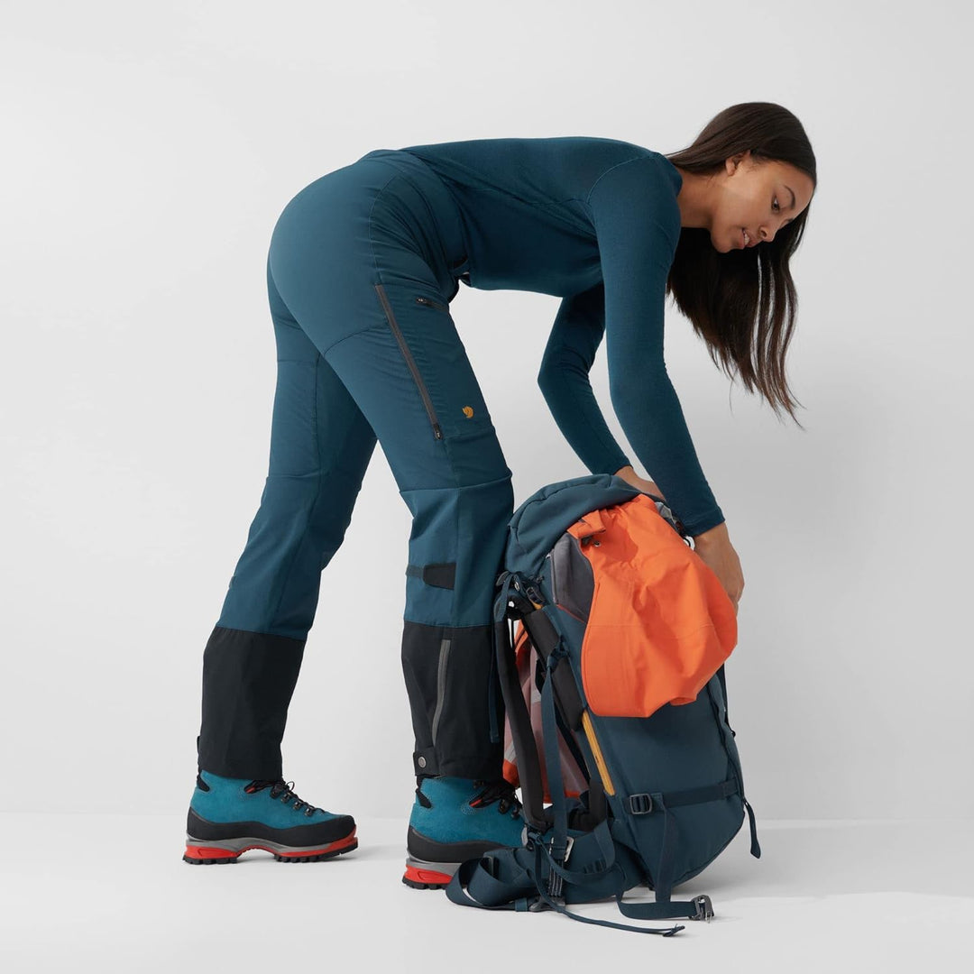 FJALLRAVEN Damen Bergtagen Touring Trousers W Hose 48 Bergblau, 48 Bergblau