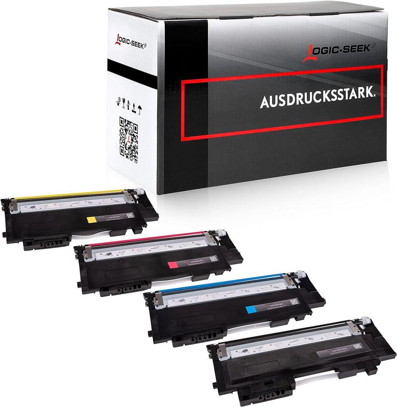 Logic-Seek 4X Toner kompatibel für CLT-P404C CLT-K404S CLT-C404S CLT-M404S CLT-Y404S Multipack für S