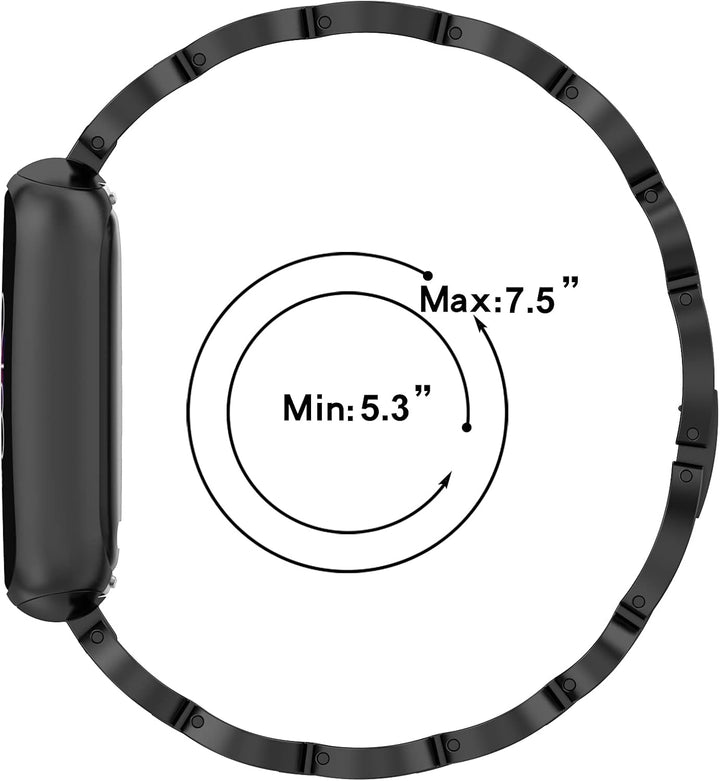 Chofit Armbänder kompatibel mit Fitbit Luxe Armband, klassisches Metall Edelstahl Armband Armbänder