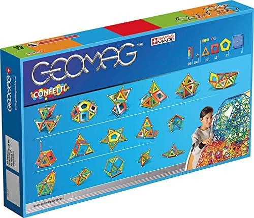 Geomag, Classic Confetti, 356, Magnetkonstruktionen und Lernspiele, 83-teilig 83 Stück, 83 Stück