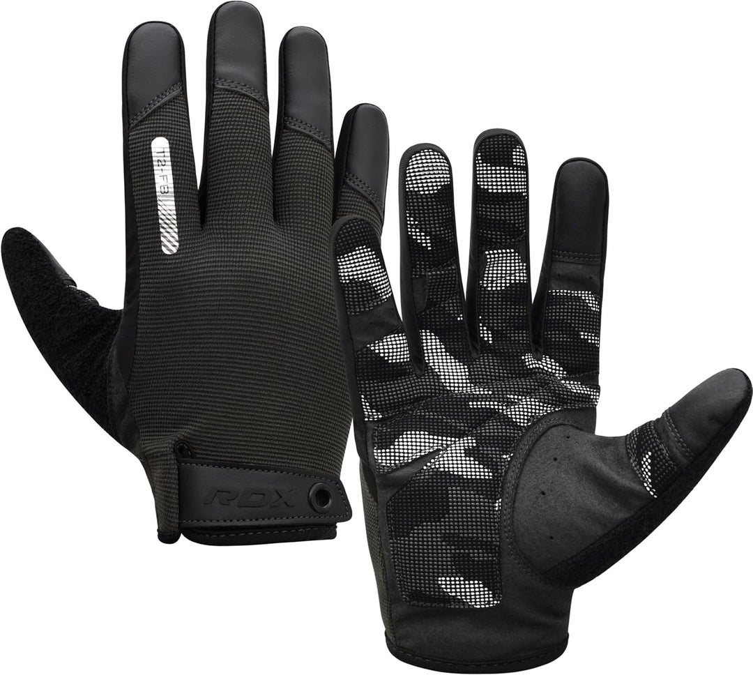 RDX T2 Gym Handschuhe Vollfinger, Fitness Handschuhe Herren &amp; Damen mit Touchscreen-Funktion, Traini