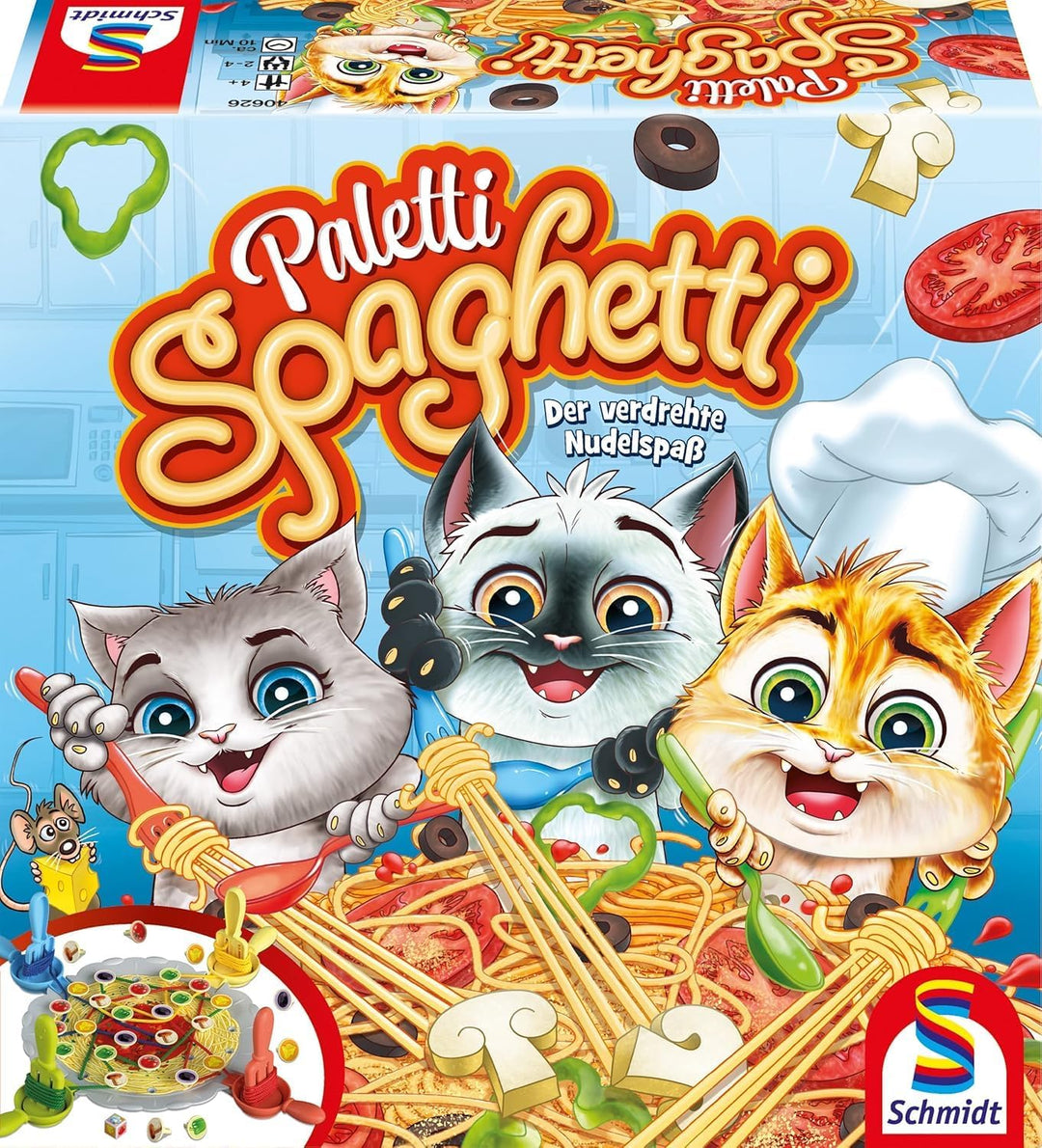 Schmidt Spiele 40626 Paletti Spaghetti, Aktionsspiel für Kinder und Erwachsene & 40557 Monsterjäger,
