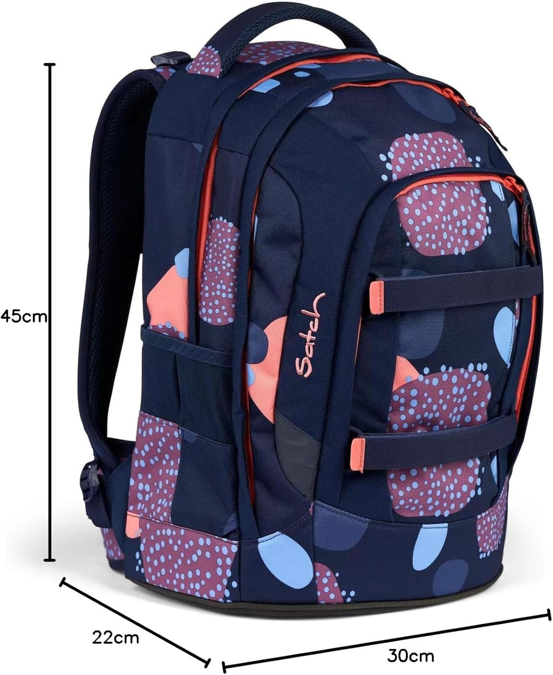 Satch Pack ab 5. Klasse ergonomisch 30L Stauraum standfest Organisationstalent Einheitsgrösse Coral