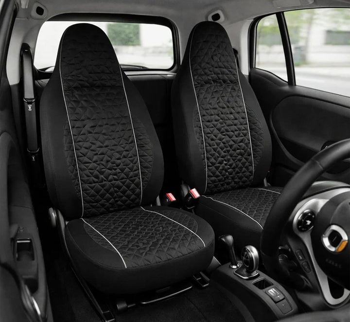 Auto Accessori Lupex - LS03 Sitzbezüge Smart Fortwo 450 451 453 - Vorne mit integrierter Kopfstütze