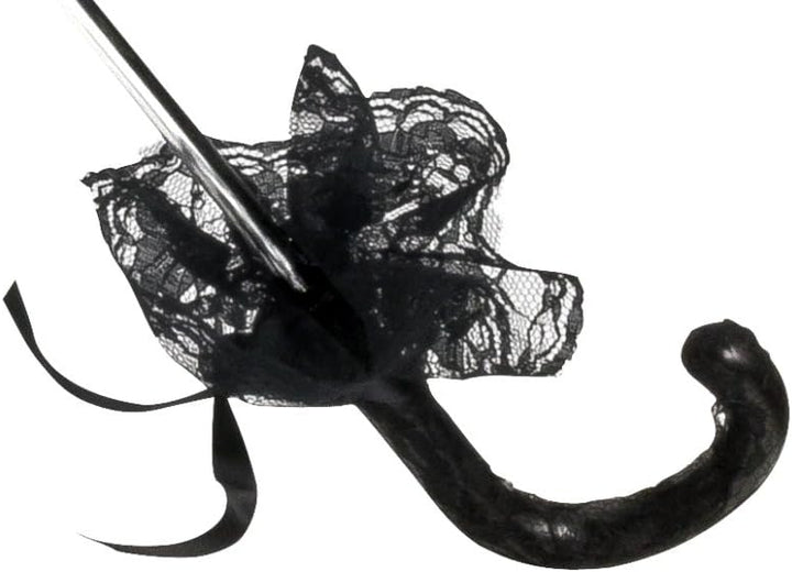 VON LILIENFELD Spitzenschirm Brautschirm Hochzeitsschirm Damen Klein Accessoire Tüllborte Josephine