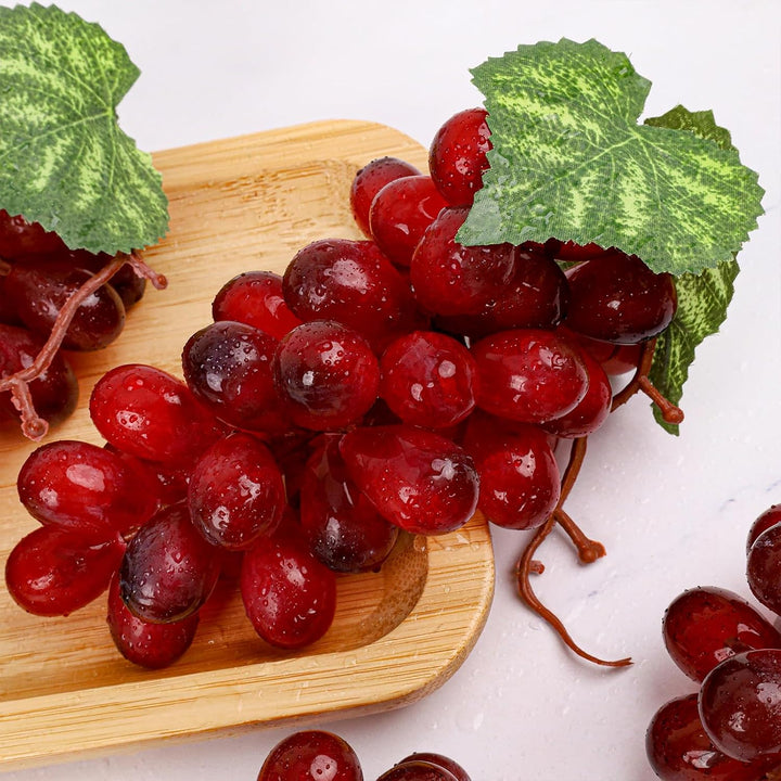 Künstlich Trauben Fälschung Kunststoff Obst Dunkelrot Trauben Dekoration Hochzeit Garten Requisiten
