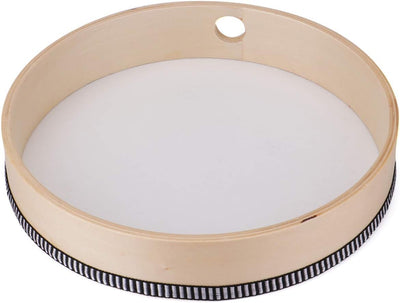 Lawei 2 Stück Handtrommel mit Schlägel 25,5 cm & 20 cm Percussion Trommel für Kinder Rahmen Trommel