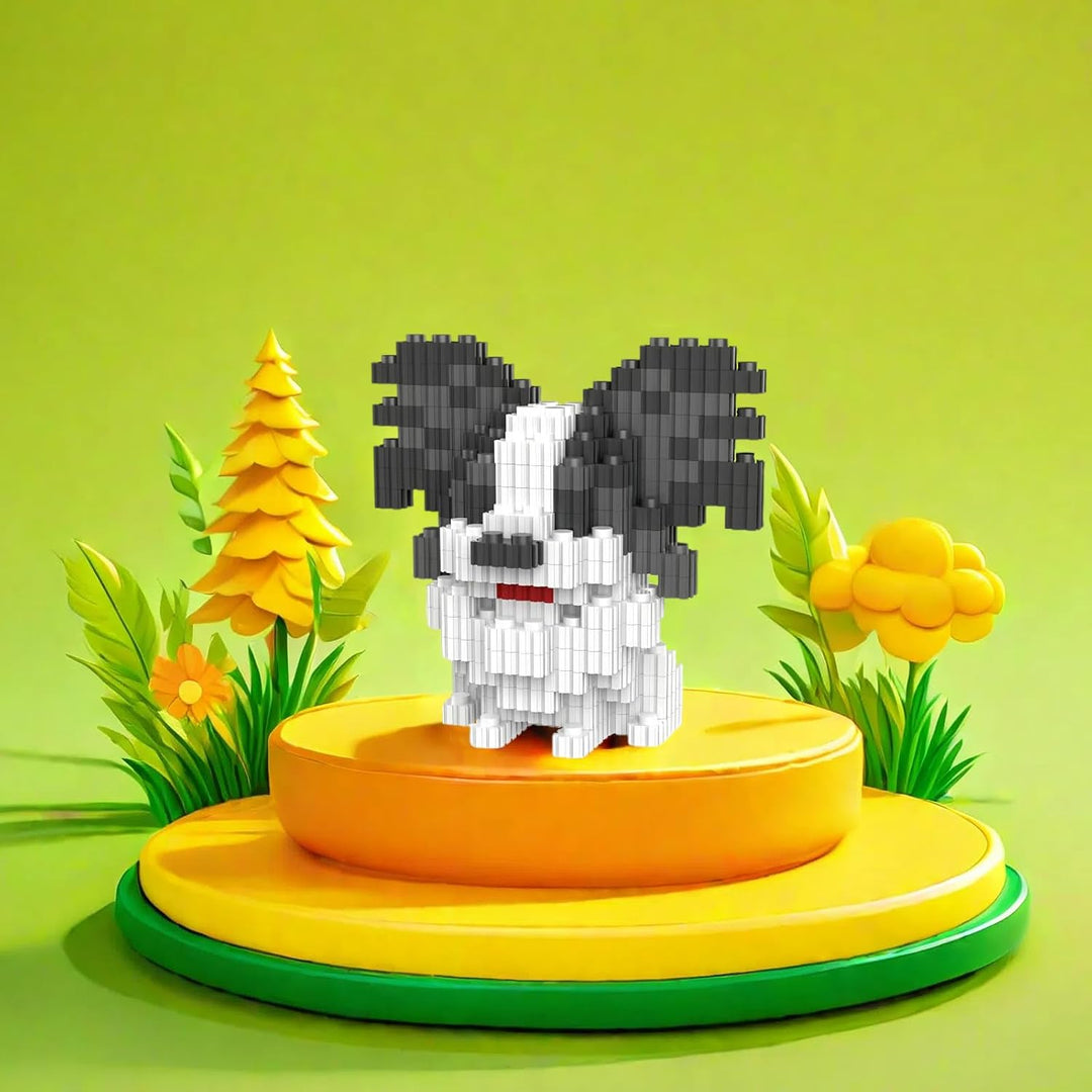 Micro Dog Building Blocks, Haustier Bausteine Sets für Erwachsene und Jungen Mädchen CLJM-01 (Schmet