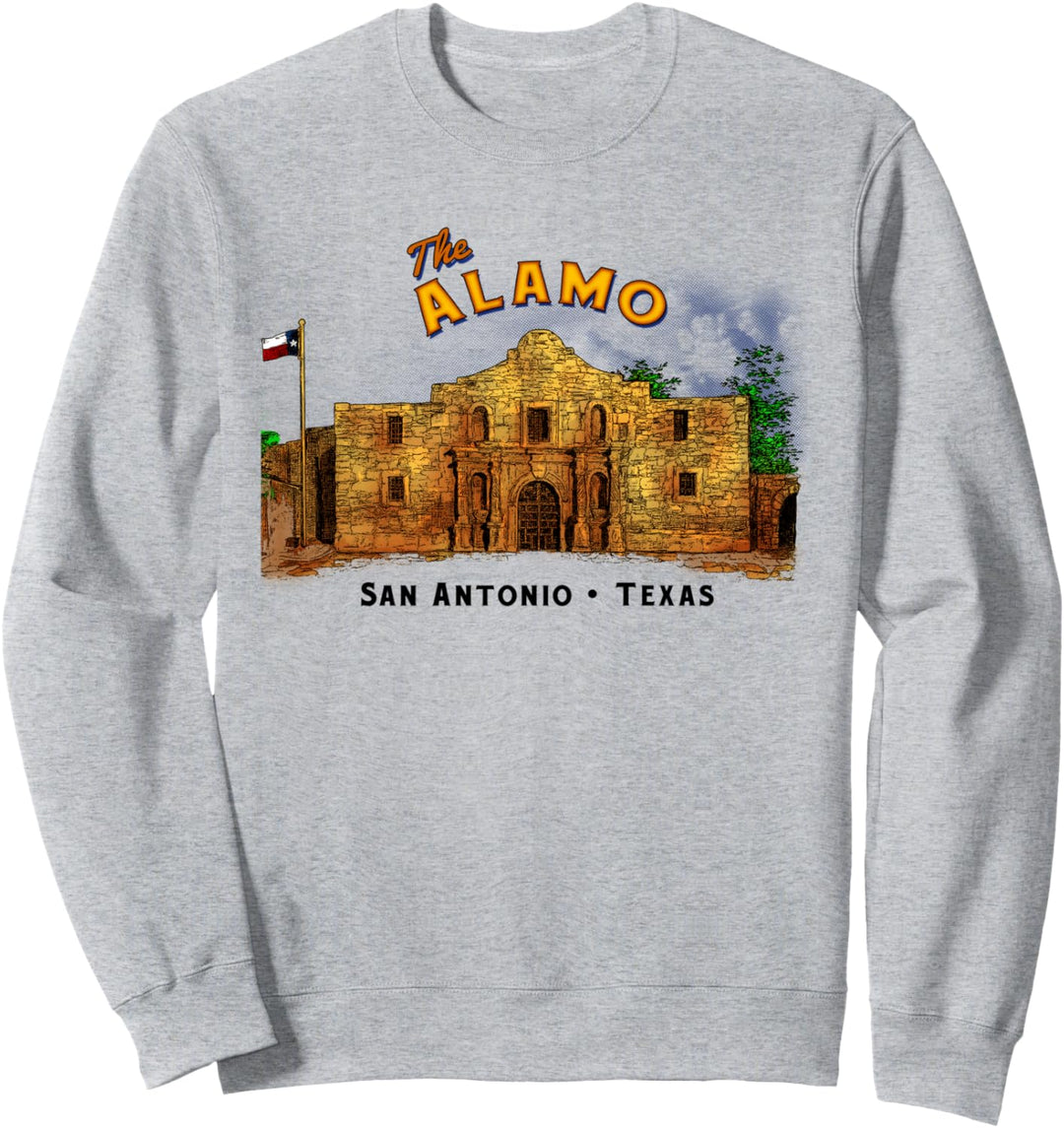Vintage erinnern Alamo Souvenir Geschichte San Antonio Texas Sweatshirt
