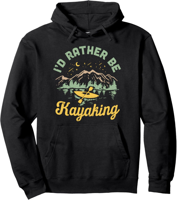 Ich würde lieber Kajakfahren | Nasser Spass für Kanu Fahrer Pullover Hoodie