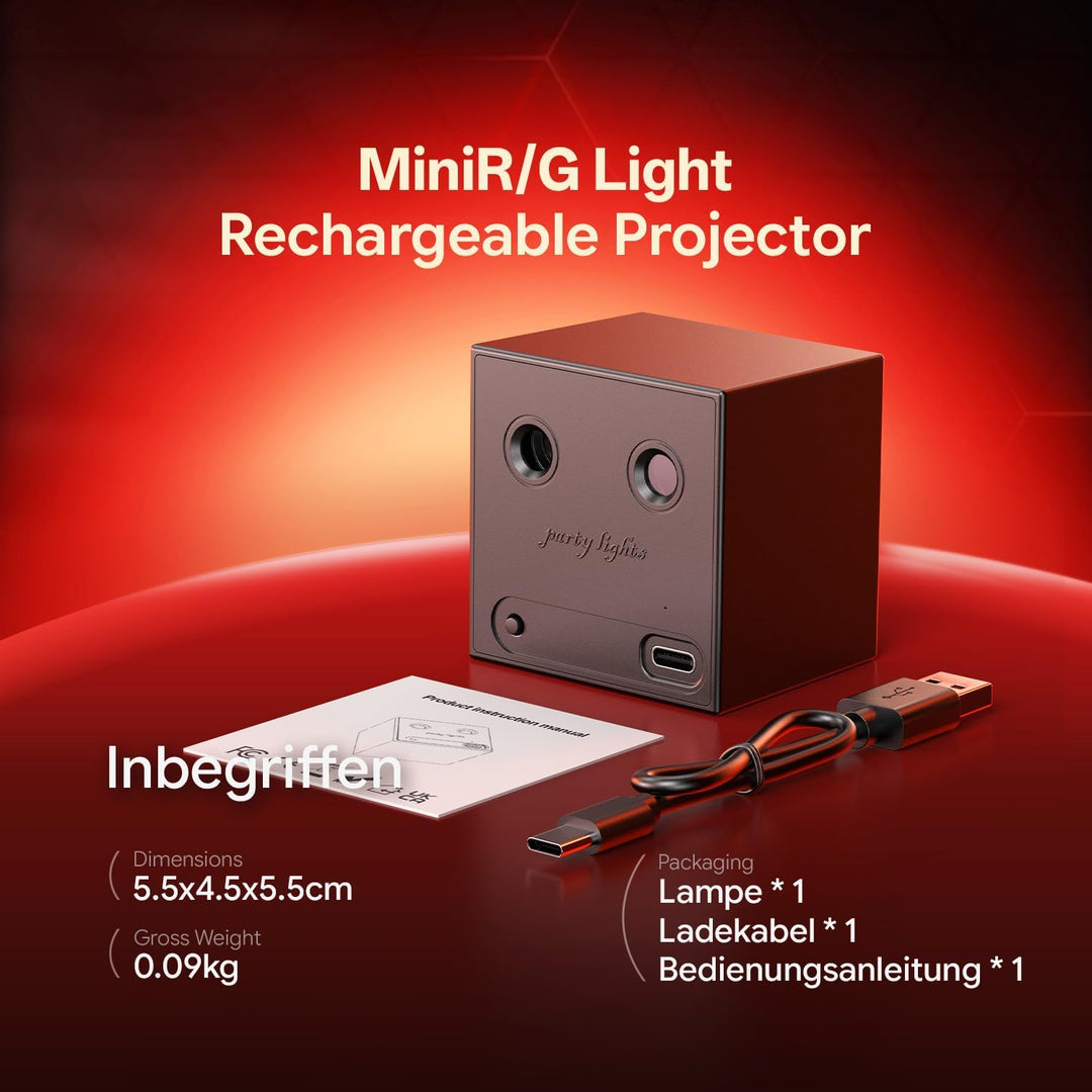 2 Stücke Mini Discolicht Partylicht, Disco Licht Musikgesteuert mit 64 dynamischen Discolichteffekte
