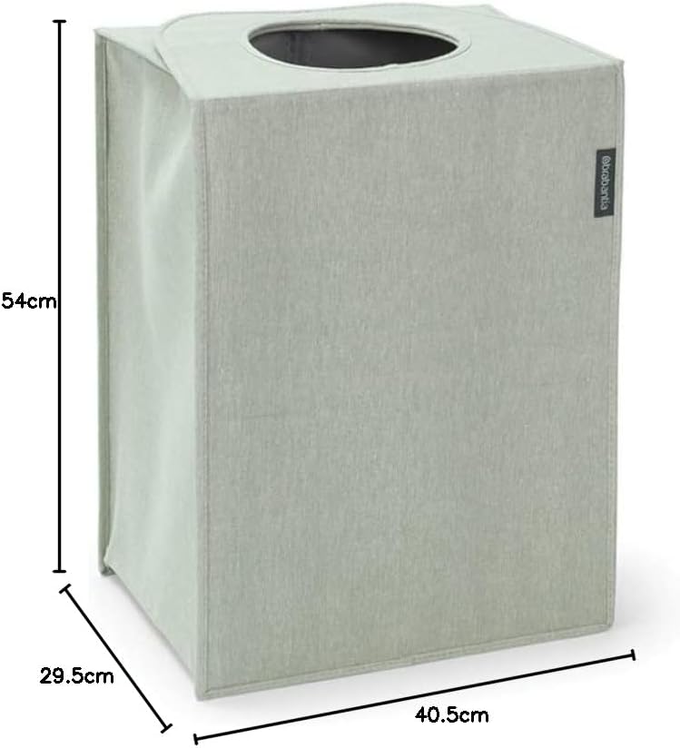Brabantia - Wäschesack - Quick-Drop-Öffnung - Robuste Textilsack - Platzsparend - Der Deckel lässt s
