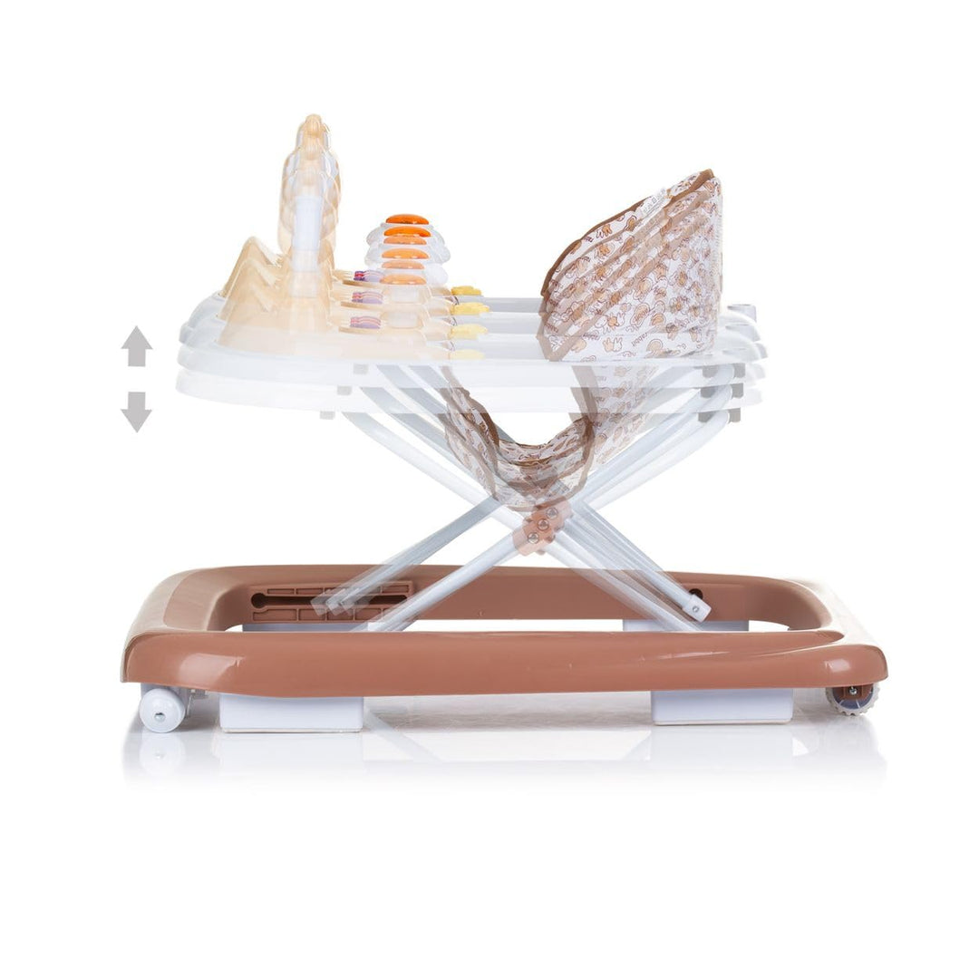 Chipolino Lauflernhilfe Little Cow Räder Stopper Höhenverstellbar Musik Licht braun, braun