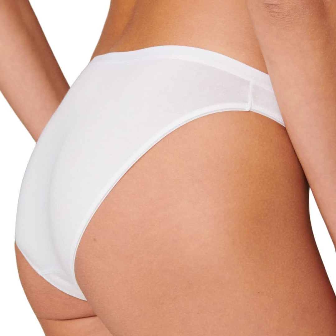 Schiesser Damen 2 PACK Mini Slip Bio Baumwolle - 95/5 Organic, 34 4 X Weiß