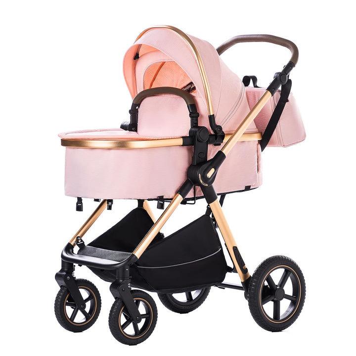 kinderwagen 3 in 1 Kombikinderwagen für Neugeborene robustes leichtes Aluminiumgestell geeignet bis