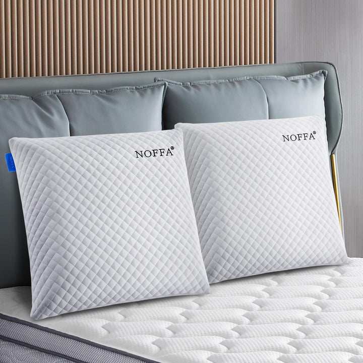 NOFFA Weich Viscoelastisches Schlafkissen für Seiten- und Rückenschläfer Bauchschläfer, Memory Foam