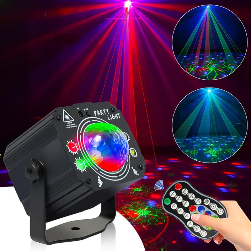 URAQT Discokugel, Discolicht Partylicht mit Fernbedienung 60 Modi LED Musikgesteuert Discolicht Disk
