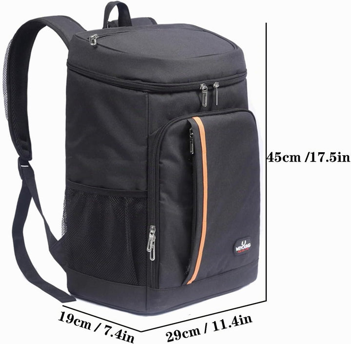 QINGLOU 28L Kühlrucksack Thermo Rucksack Picknickrucksack Kühltasche Gross Isoliert Cooler Bag Männe
