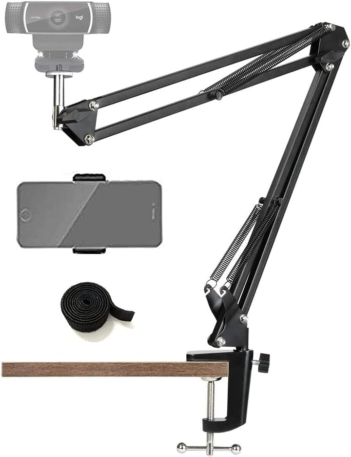 Tencro Webcam Halterung für Handys, Logitech Webcam C920, C930, C922, C615 und andere Geräte mit 1/4