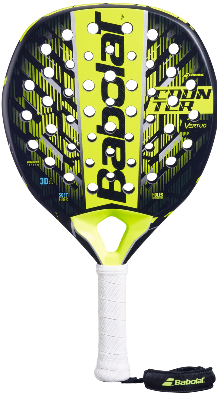 Babolat, Padel-Schläger Modell Counter Vertuo, Einheitsgrösse, Farbe Gelb, Leicht, Ideal für Konters