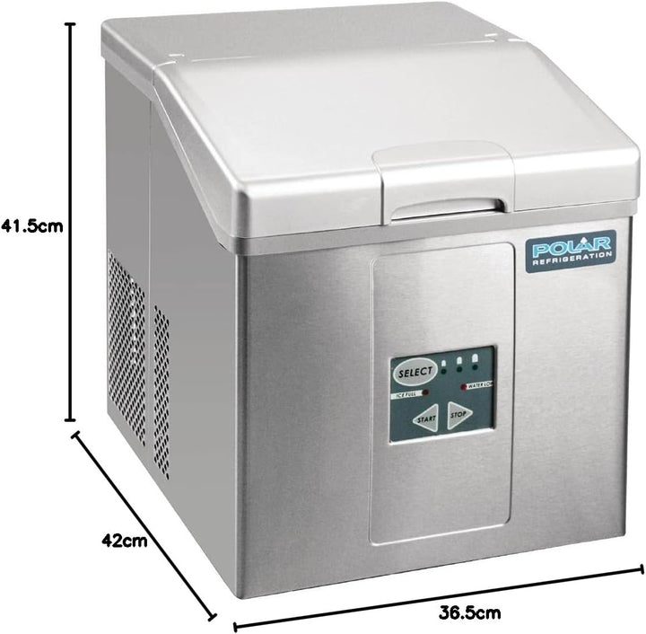 Polar Eiswürfelmaschine Tischgerät 17kg