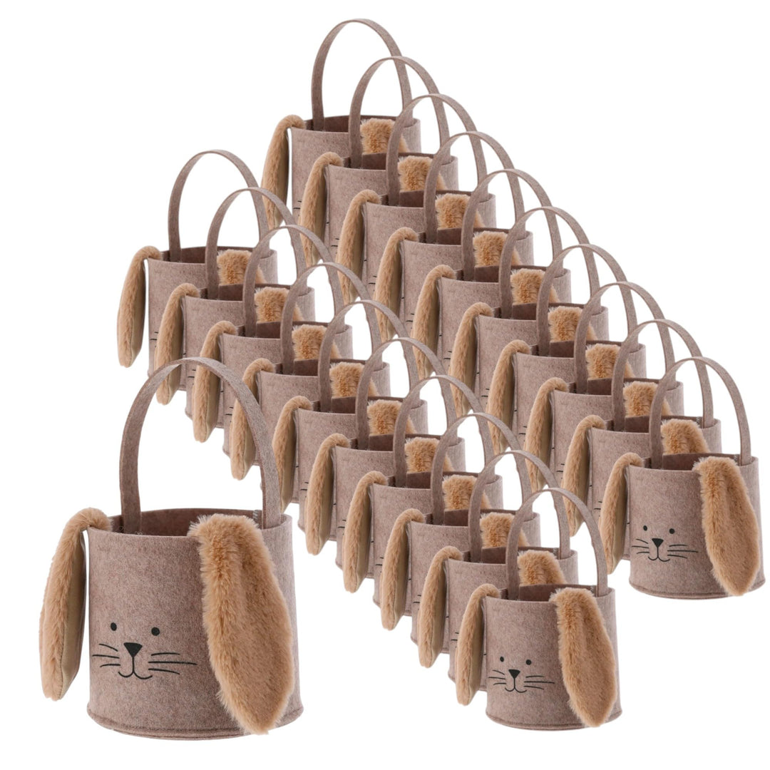 20x Osternest Hase braun/Verschiedene Designs wählbar/Ostern 1 stück (20er Pack) Osternest - Hase Br