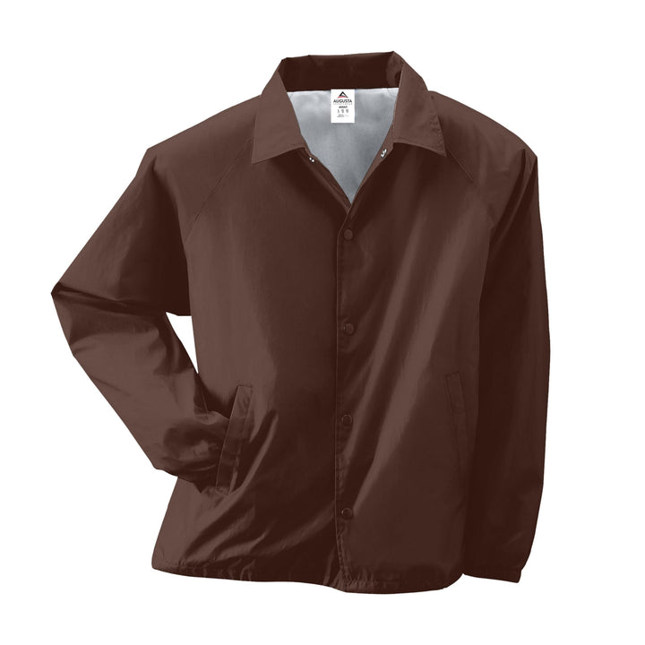 Augusta Sportswear Herren Augusta Nylon Coach's Jacket/Lined Jacke L Braun, L Braun